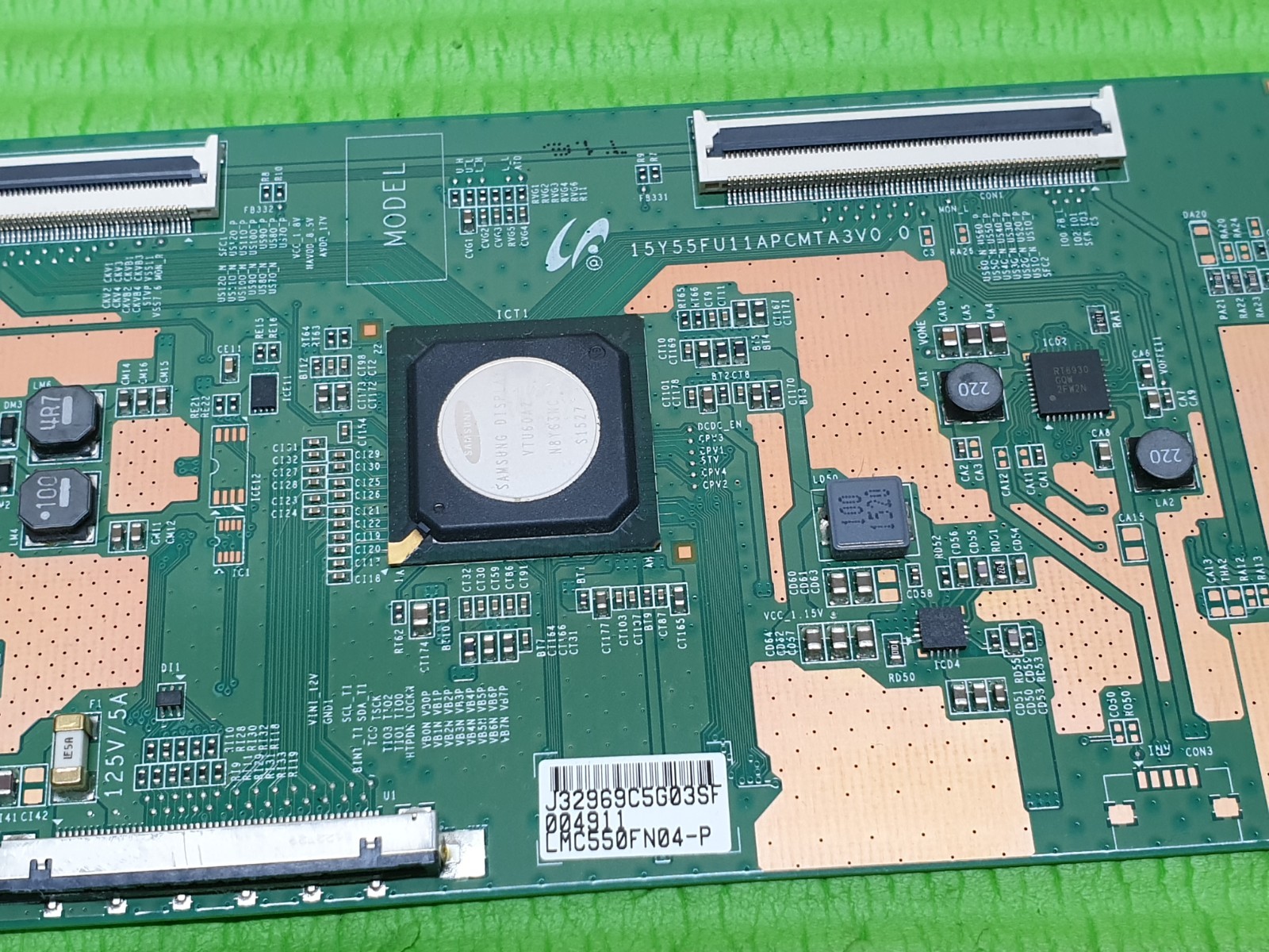 TCON LVDS BOARD FR PANASONIC TX-55CX680B 55" TV LJ94-32969C 15Y55FU11APCMTA3V0.0 - Image 3