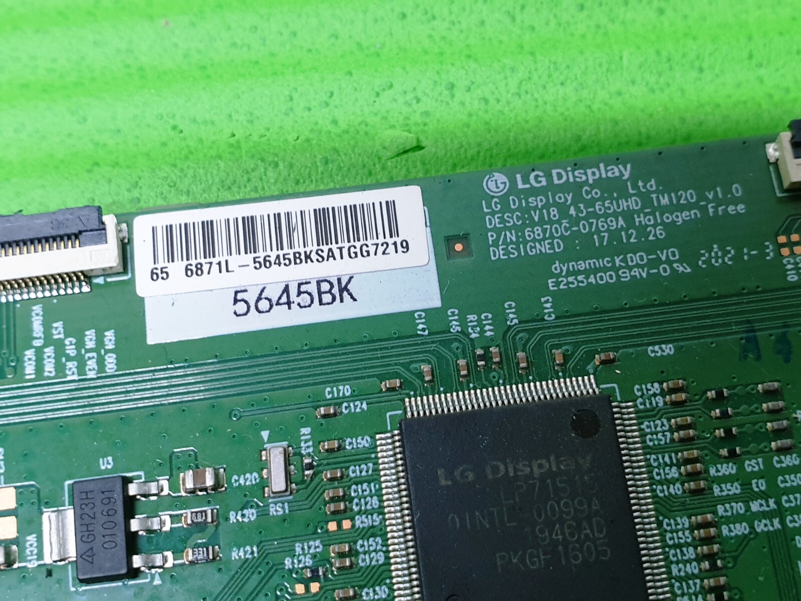 TCON LVDS BOARD FOR CELLO KG652020UK 65" LED TV 6870C-0769A 6871L-5645B - Image 3