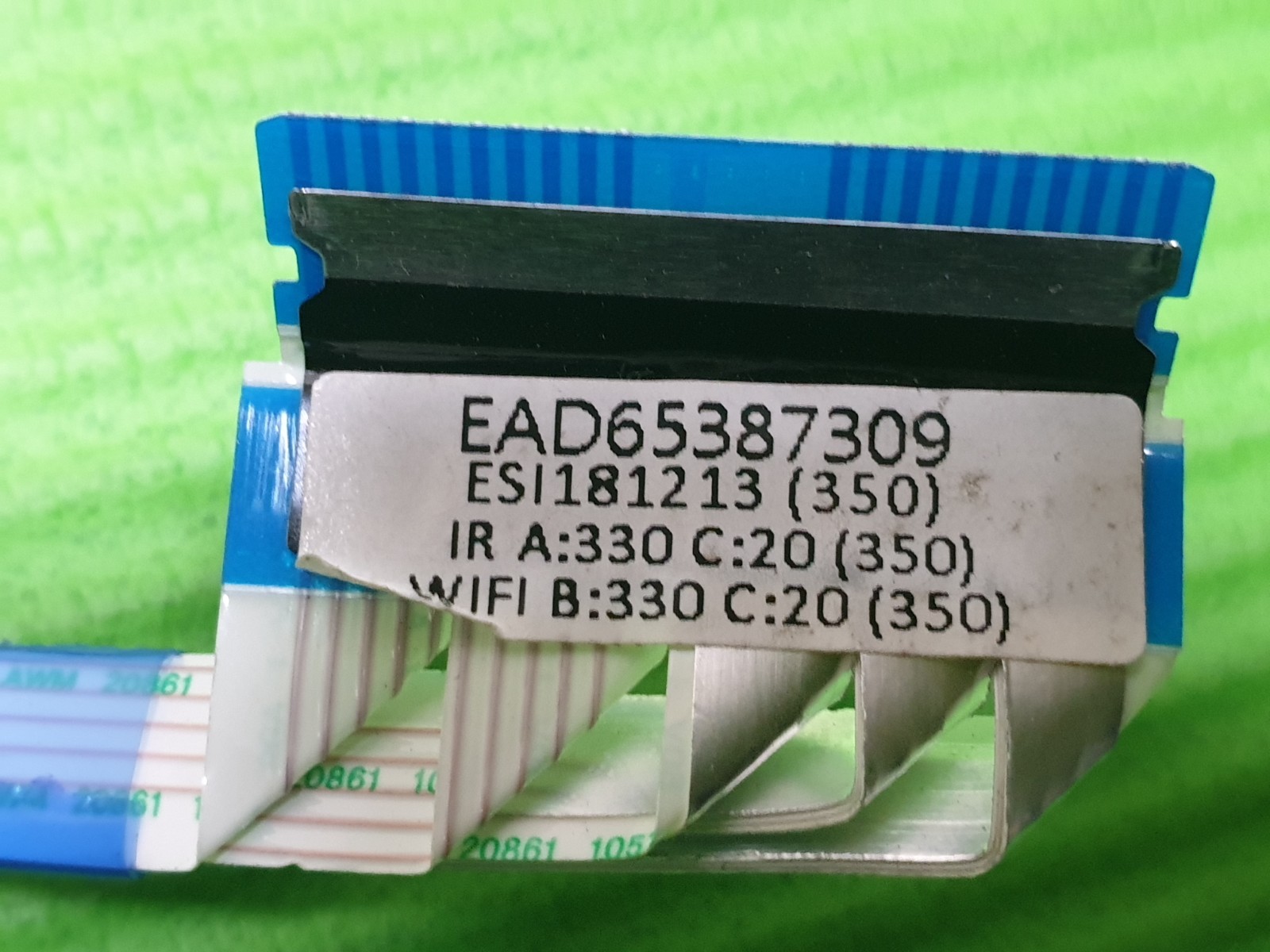 MAIN BOARD TO WIFI IR SENSOR BUTTON FLAT RIBBON CABLE ONLY LG TV EAD65387309 - Image 2
