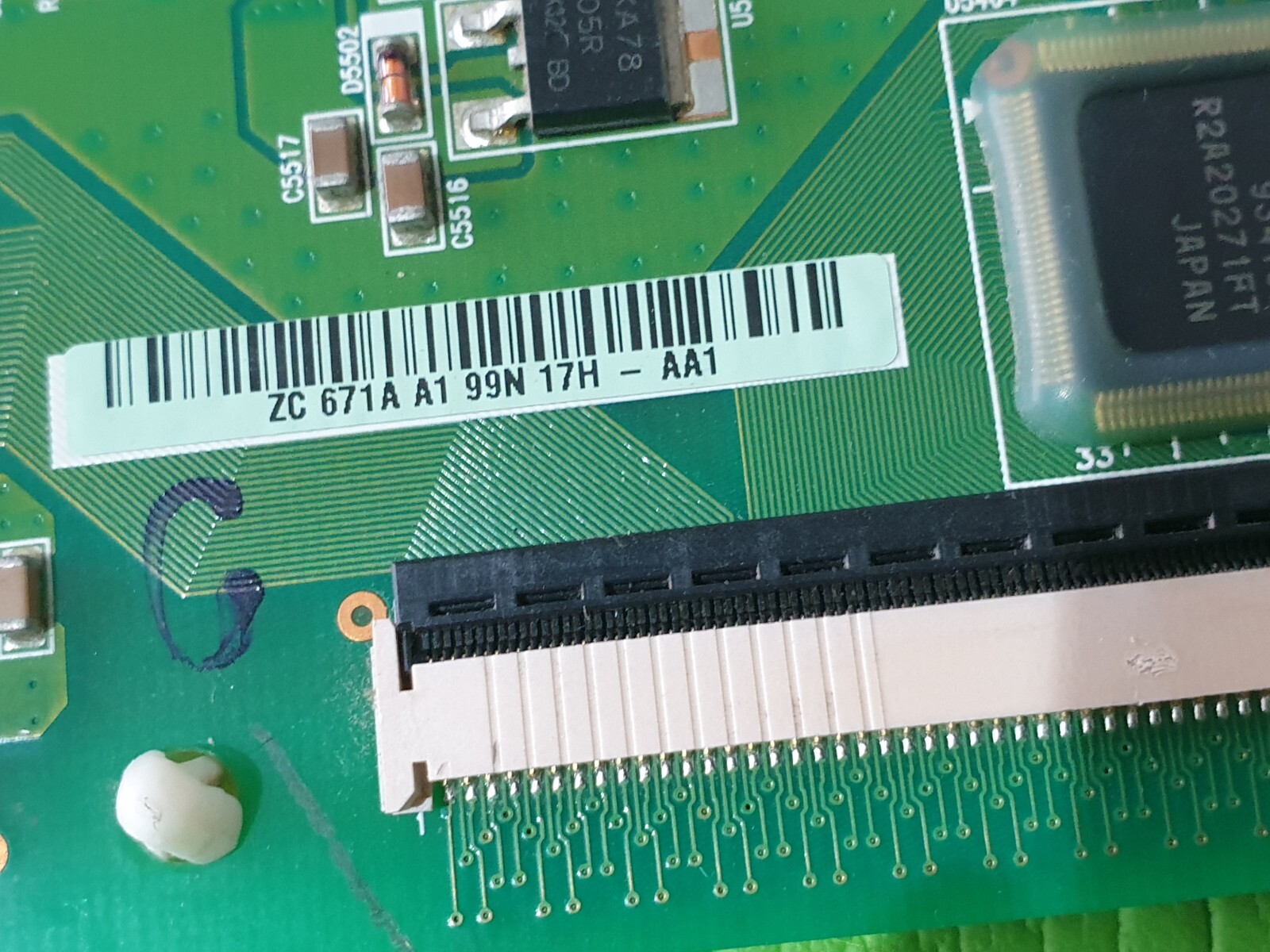 BUFFER BOARD FOR PS42B451B2W PS42B451B2W TV LJ41-06616A LJ92-01671A REV:R1.2 AA1 - Image 4