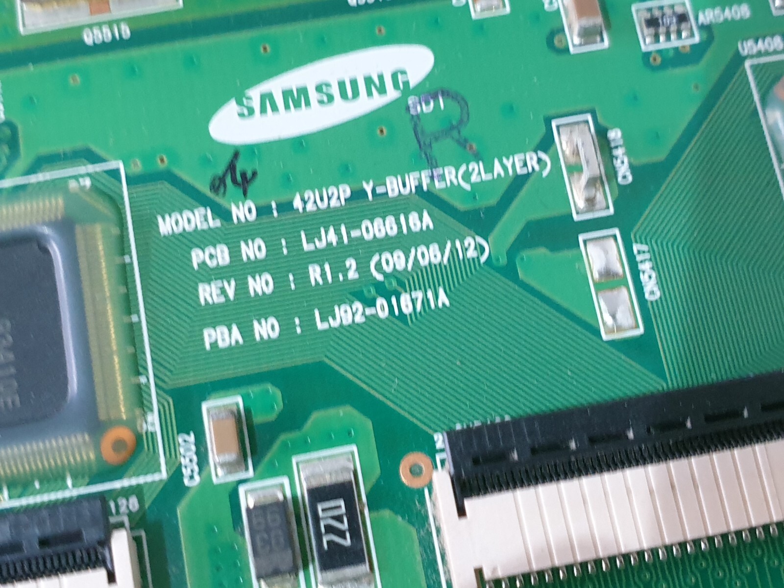 BUFFER BOARD FOR PS42B451B2W PS42B451B2W TV LJ41-06616A LJ92-01671A REV:R1.2 AA1 - Image 6