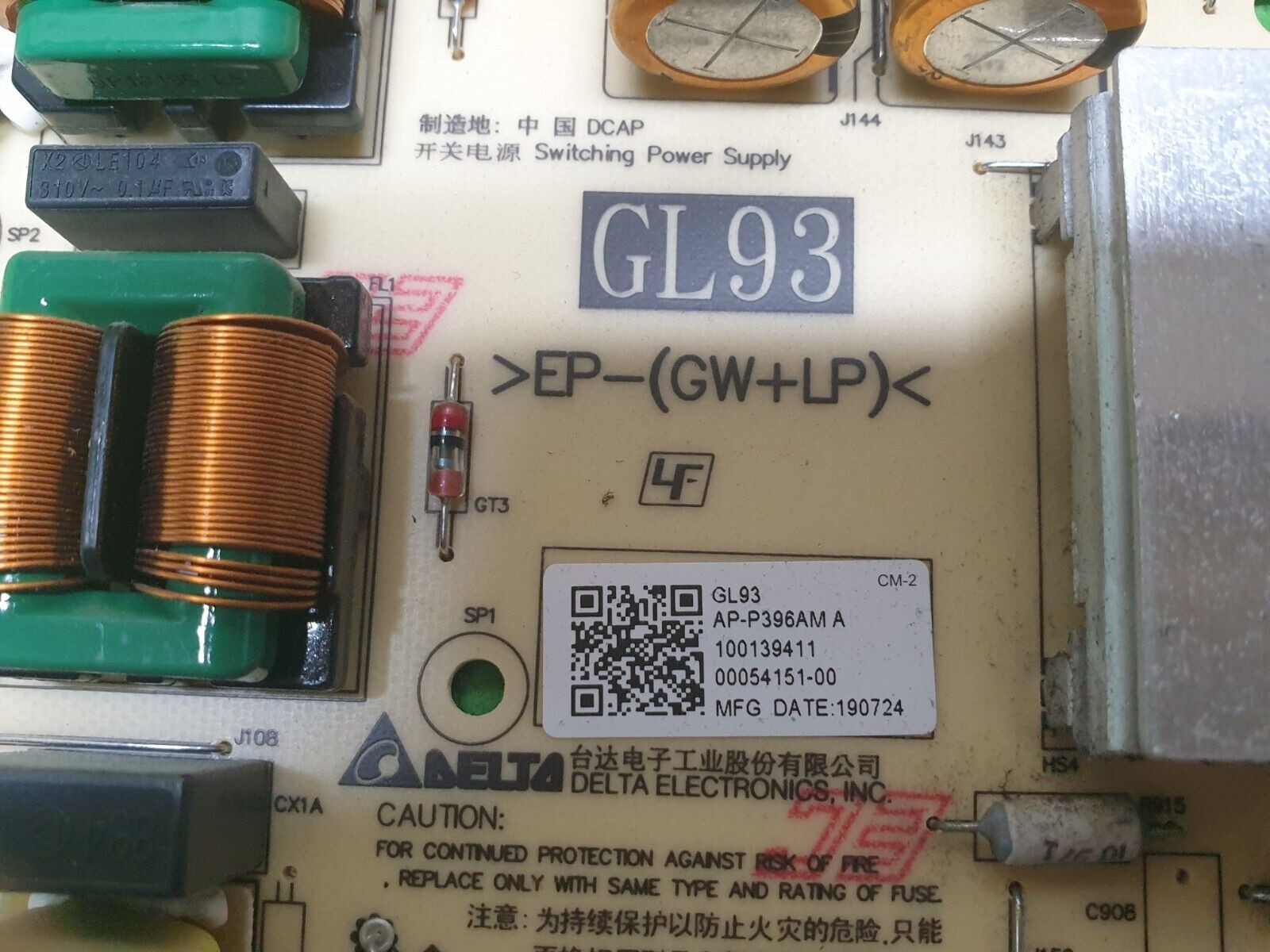 POWER SUPPLY BOARD PSU SONY KD85XG8596 LED TV AP-P396AM 2955056303 1-001-394-11 - Image 4