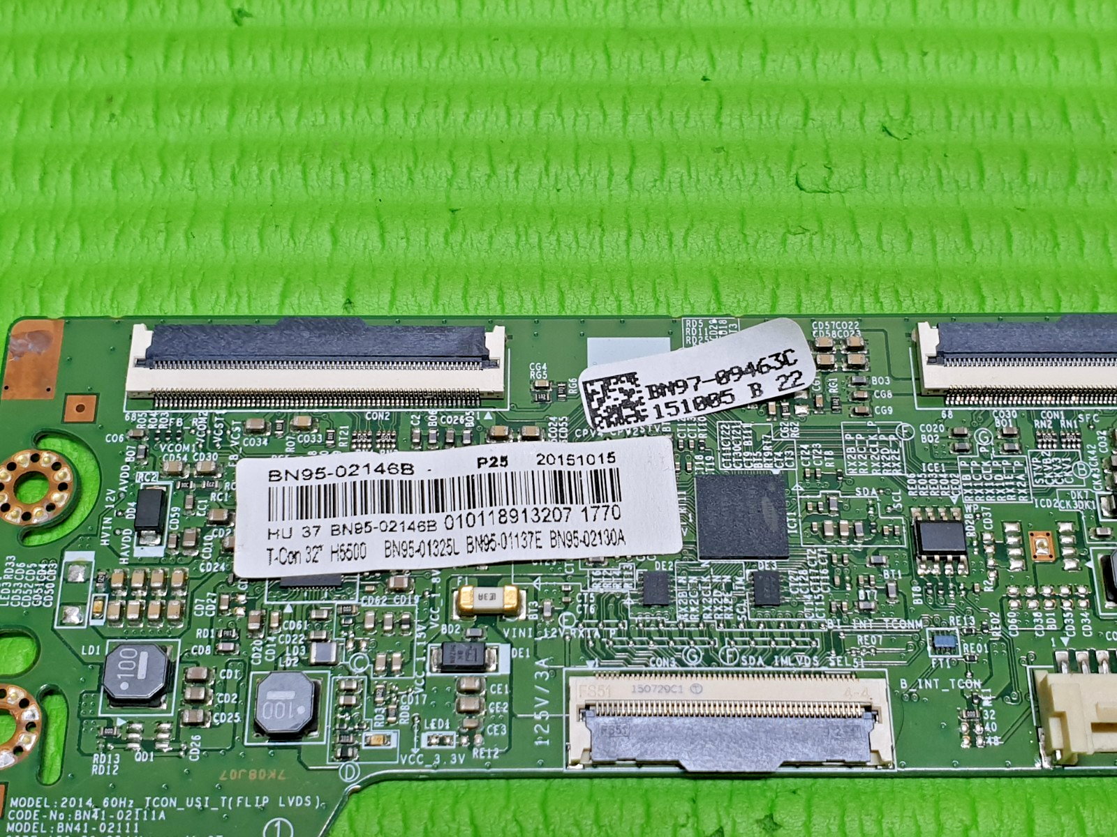 TCON LVDS BOARD FOR SAMSUNG UE32J5200AK 32" LED TV BN41-02111A BN95-02146B - Image 2