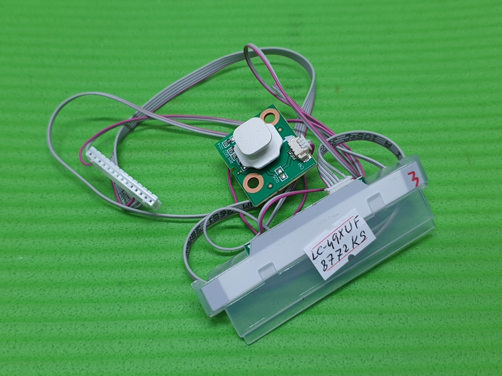 IR REMOTE CONTROL SENSOR UNIT + POWER BUTTON FOR SHARP LC-49XUF8772K 49" LED TV