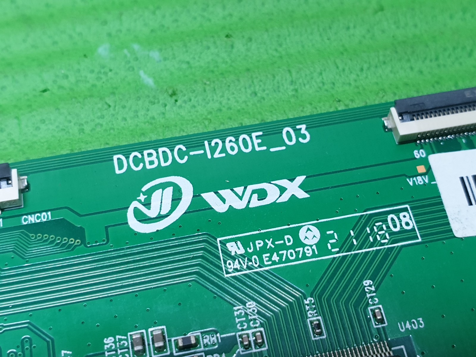 TCON LVDS BOARD ELECTRIQ EIQ-65UHDT2SM-V2 LED TV V650DJB-Q01 C1 DCBDC-I260E_03 - Image 4