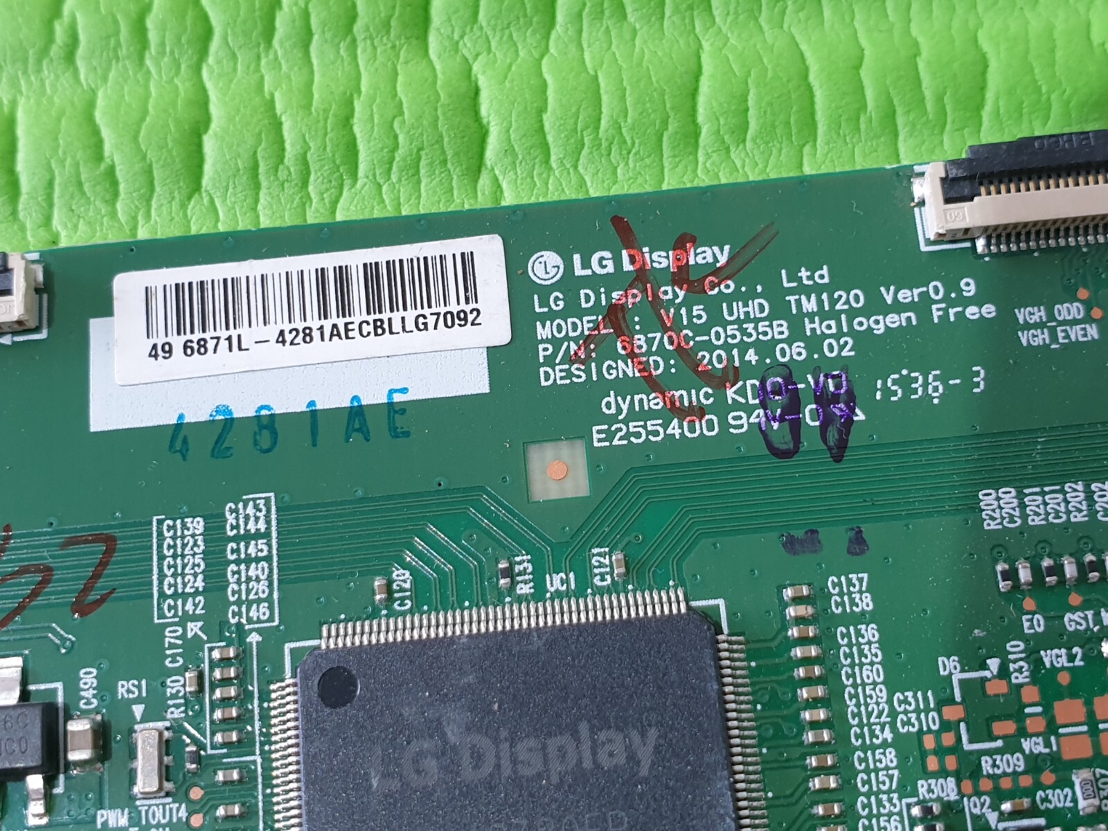 TCON LVDS 55U6663DB LT-55C870 B 55HK6T74U LUX015500U TV 6870C-0535B 6871l-4281A - Image 4