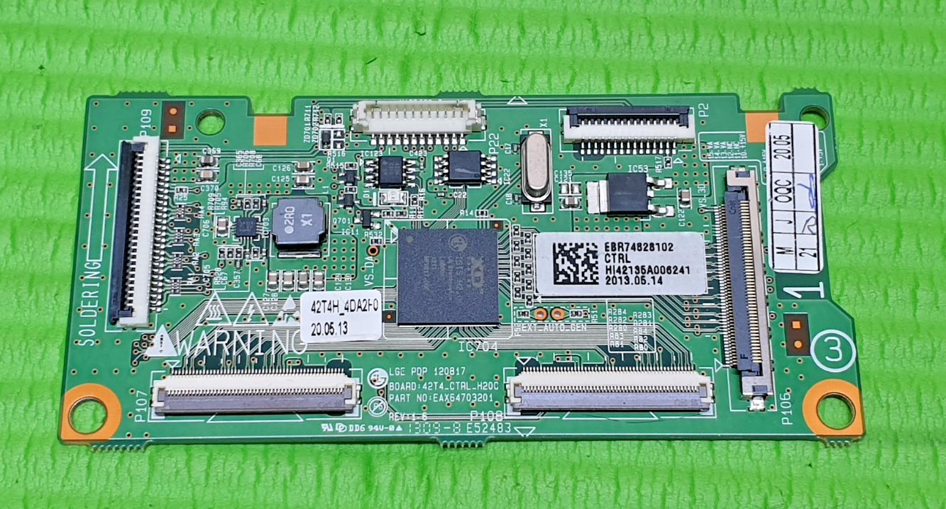TCON LVDS BOARD FR LG 42PN450B 42" LED TV EAX64703201 EBR74828102 42T4_CTRL_H20C