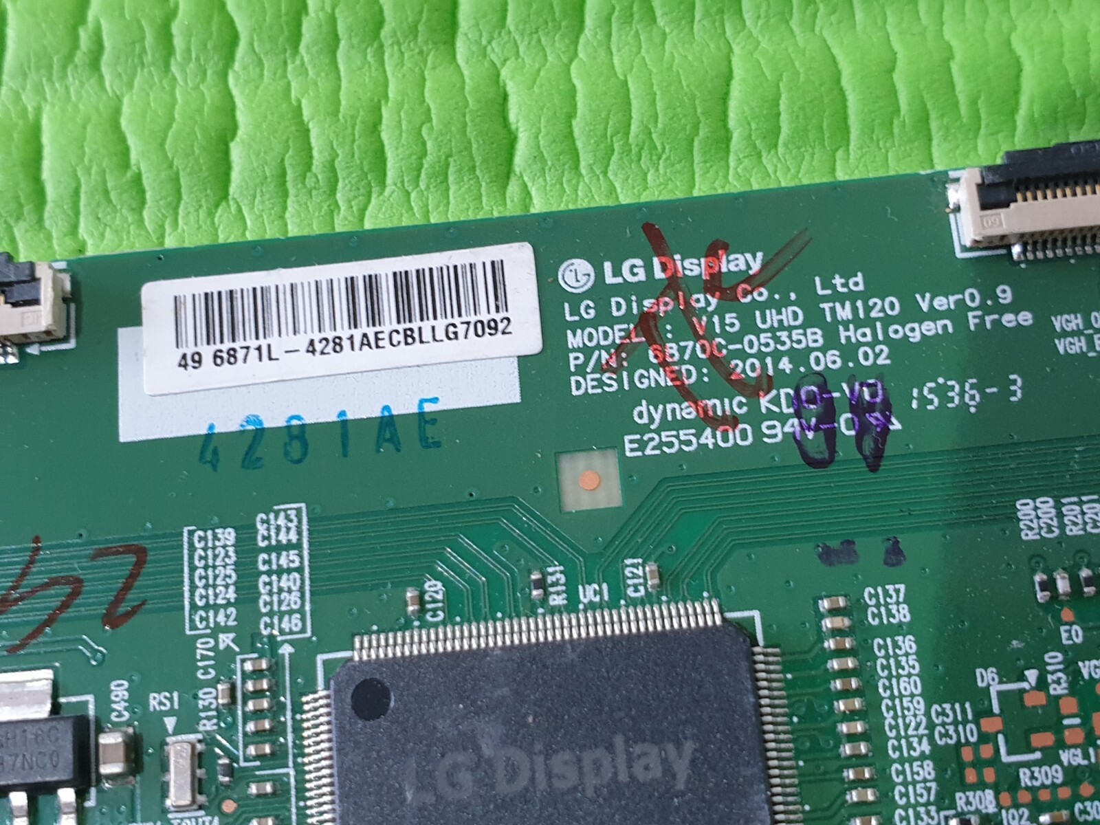 TCON LVDS 55U6663DB LT-55C870 B 55HK6T74U LUX015500U TV 6870C-0535B 6871l-4281A - Image 5