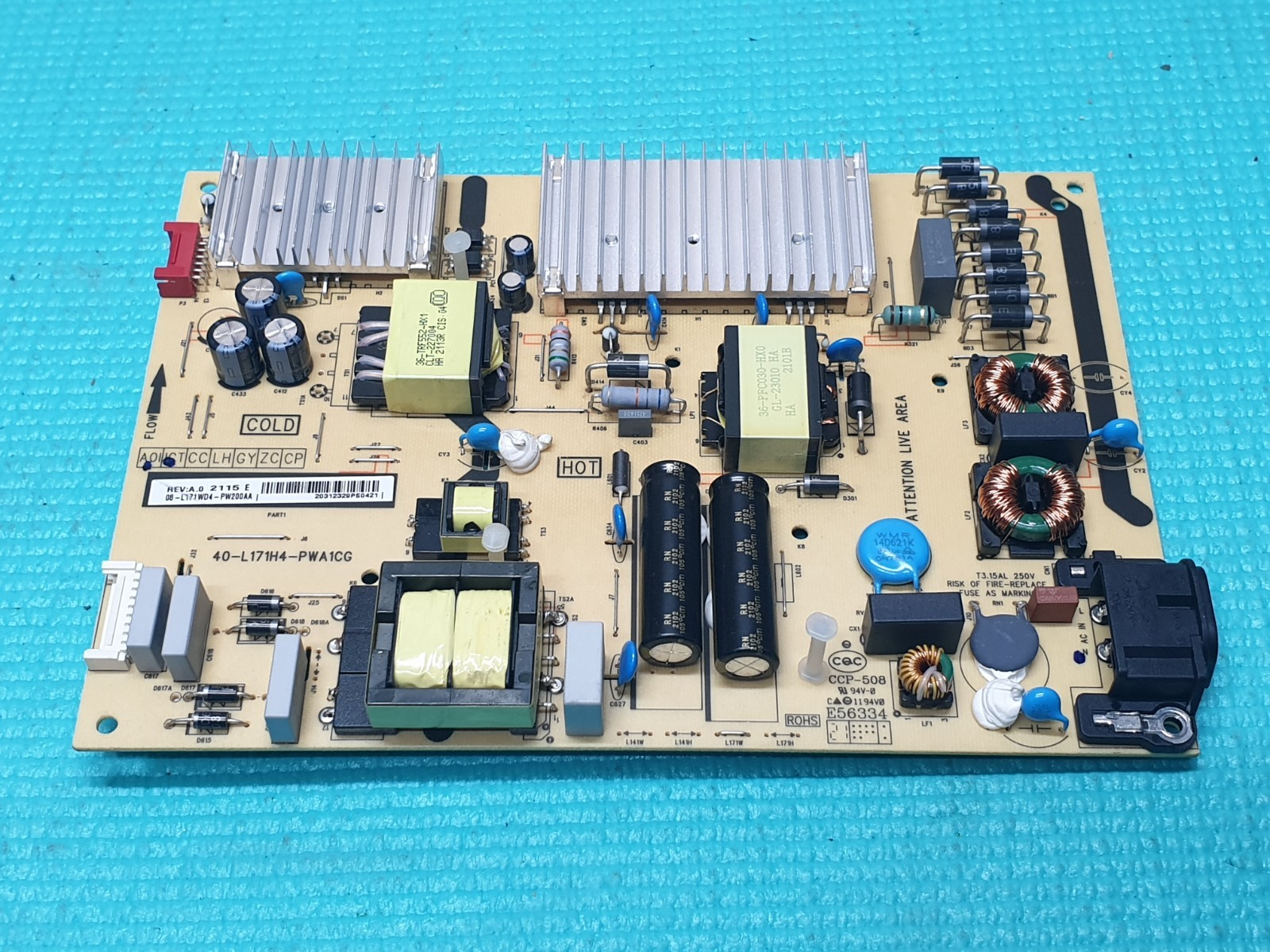 POWER SUPPLY PSU FOR TCL 50C725K 50" QLED TV 40-L171H4-PWA1CG 20312329