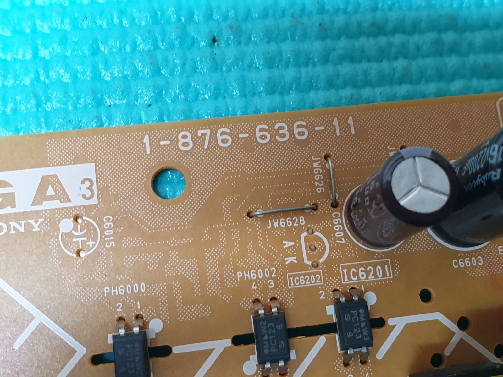 POWER SUPPLY BOARD PSU SONY KDL-37U4000 37" TV 187663611 1-876-636-11 - Image 2