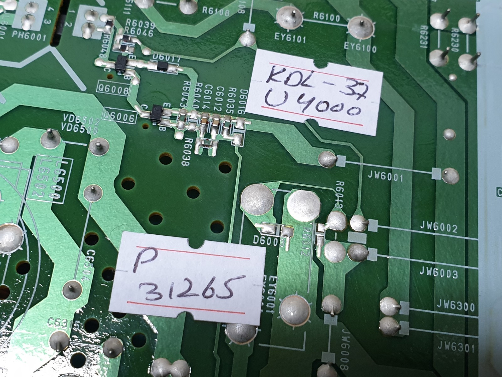 POWER SUPPLY BOARD PSU SONY KDL-37U4000 37" TV 187663611 1-876-636-11 - Image 4