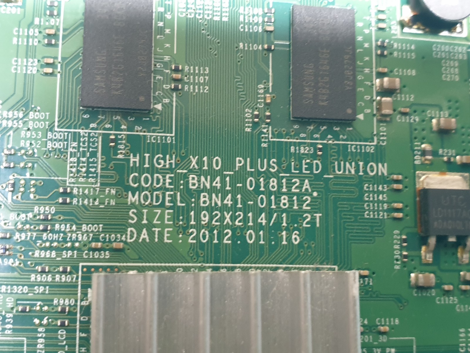 MAIN AV BOARD MB SAMSUNG UE40EH5300K TV BN41-01812 BN94-07121A SCREEN:LSF400HN02 - Image 2