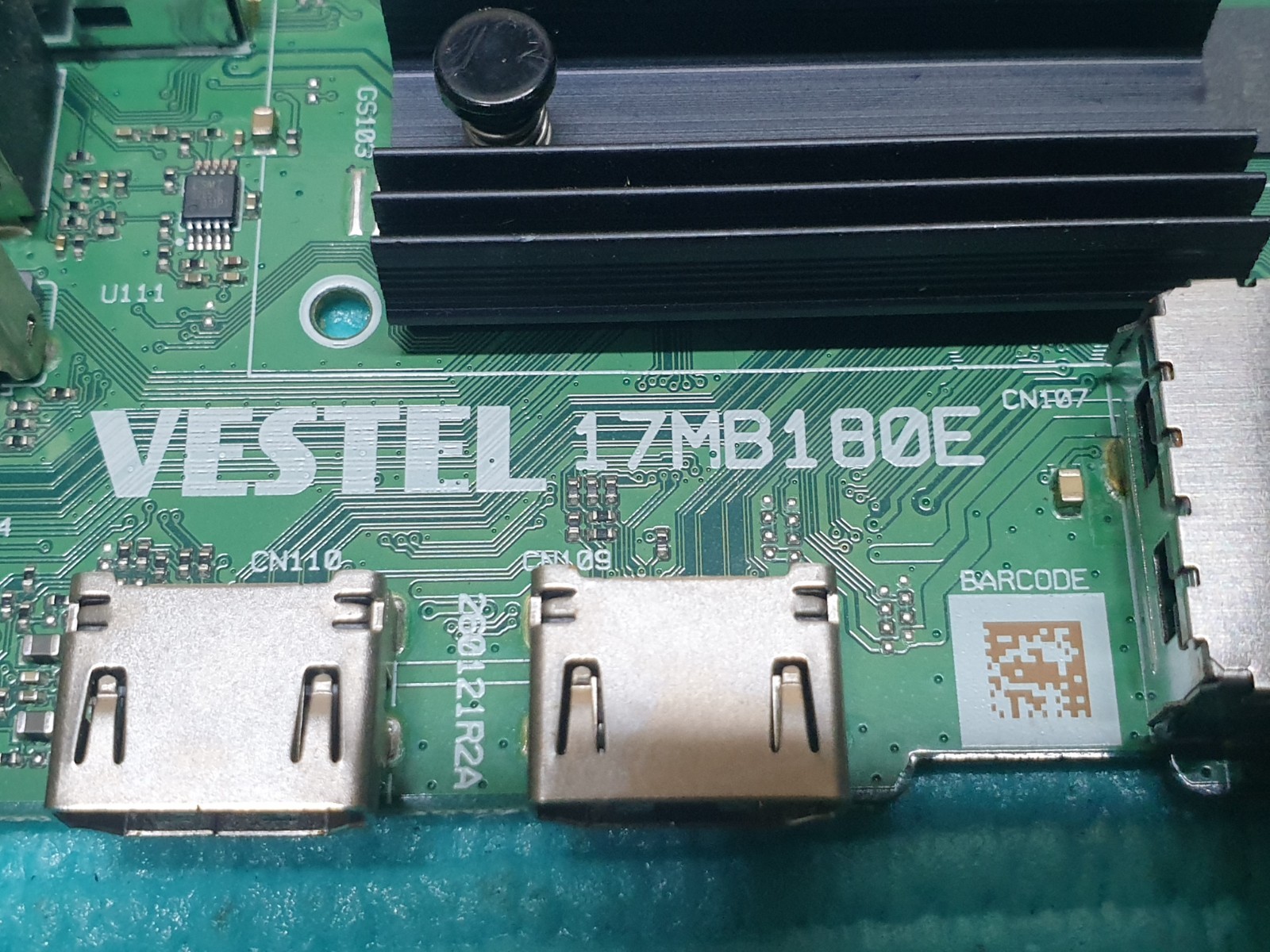 MAIN AV BOARD MB PANASONIC TX-50LX600BZ LED TV 17MB180E 23818771 SCREEN:CV500U2 - Image 2