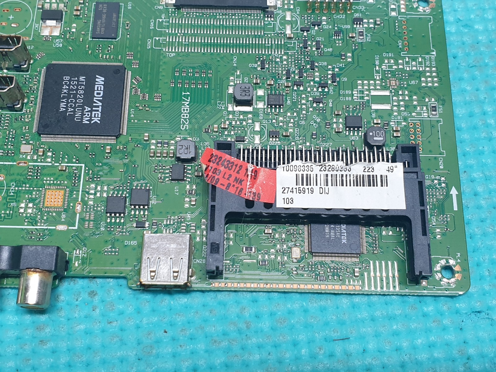 MAIN BOARD MB DIGIHOME 49278FHDDLED TV VESTEL 17MB82S 23289383 SCREEN:LC490DUY - Image 4