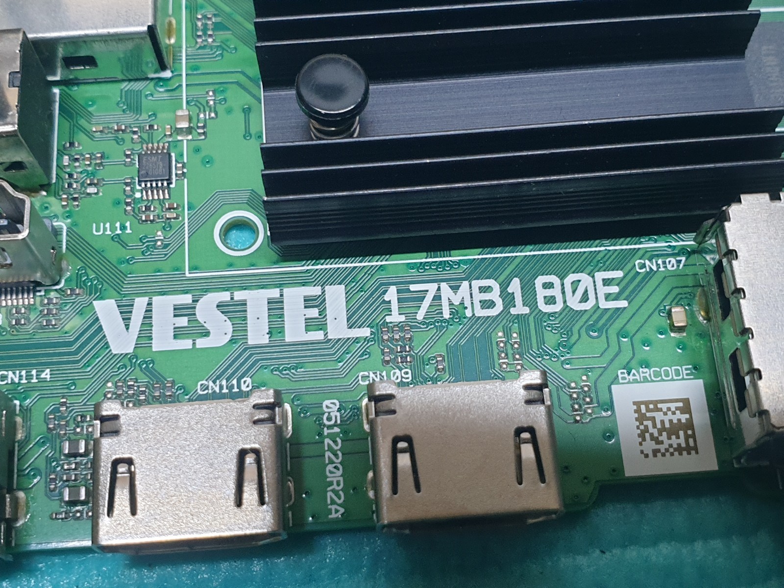 MAIN BOARD MB TOSHIBA 50UK3163DB 50" LED TV 17MB180E 23761901 SCREEN:CC500PV5D - Image 2