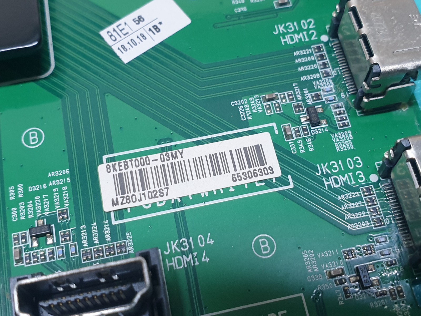 MAIN BOARD MB LG OLED55C8PLA TV EAX67685603(1.1) EBT65306303 SCREEN:LE550AQD - Image 3