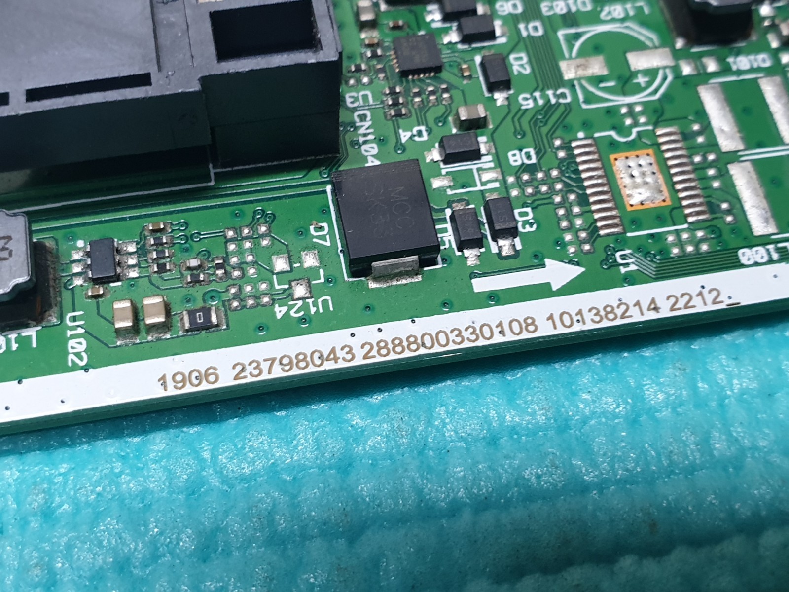 MAIN AV BOARD MB TOSHIBA 55UA3D63DB 55" LED TV 17MB185 23798043 SCREEN:HV550QUB - Image 5