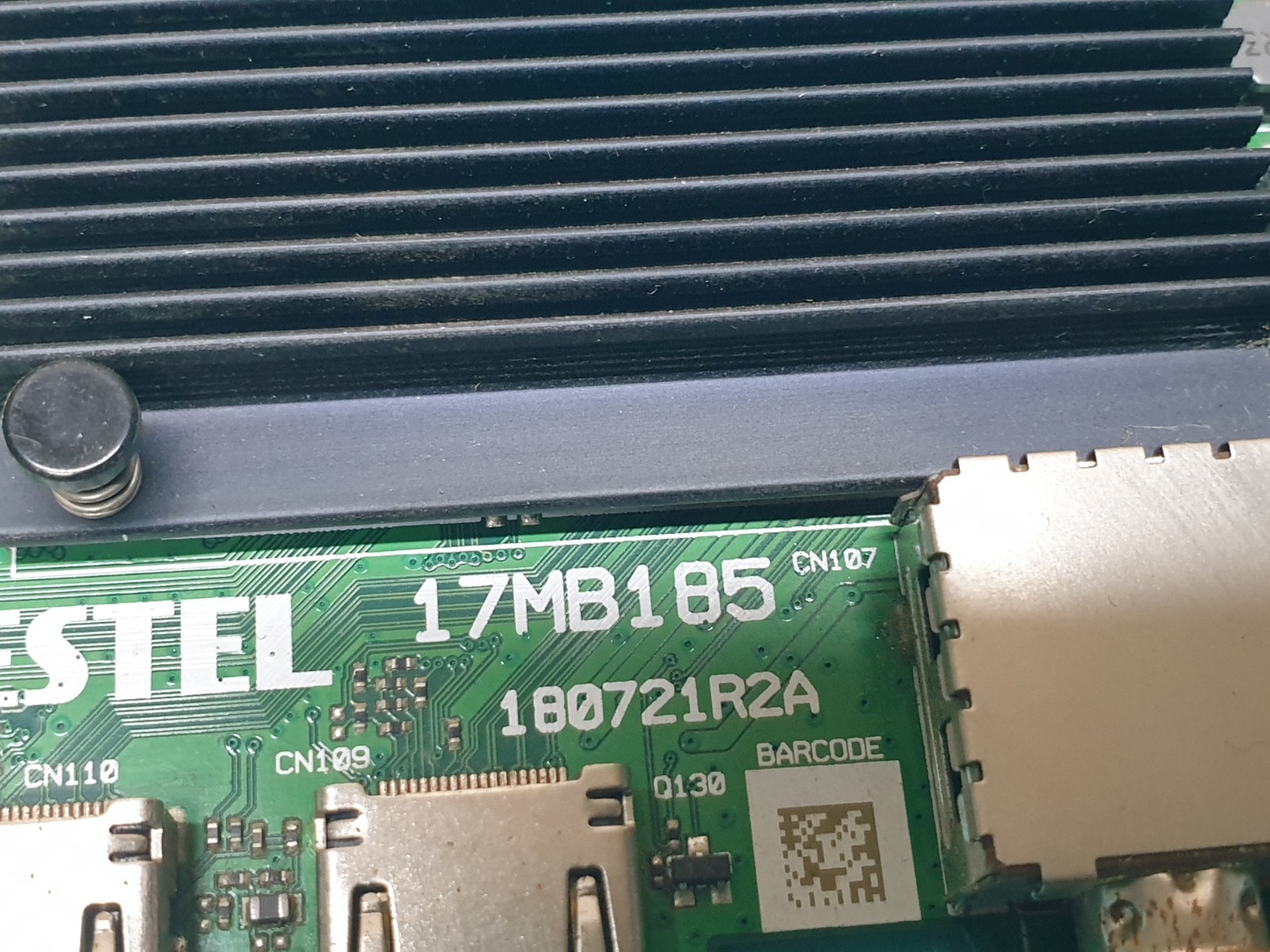 MAIN AV BOARD MB TOSHIBA 55UA3D63DB 55" LED TV 17MB185 23798043 SCREEN:HV550QUB - Image 8