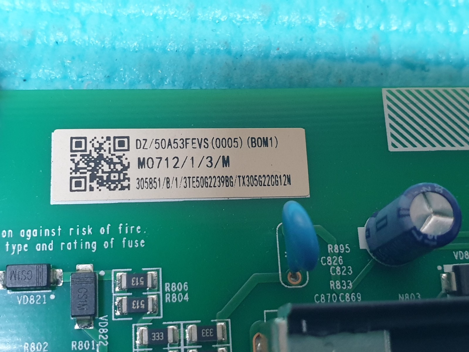 MAIN AV BOARD MB FOR HISENSE 50A6GTUK LED TV RSAG7.820.11742/ROH SCREEN:CV500U2 - Image 3