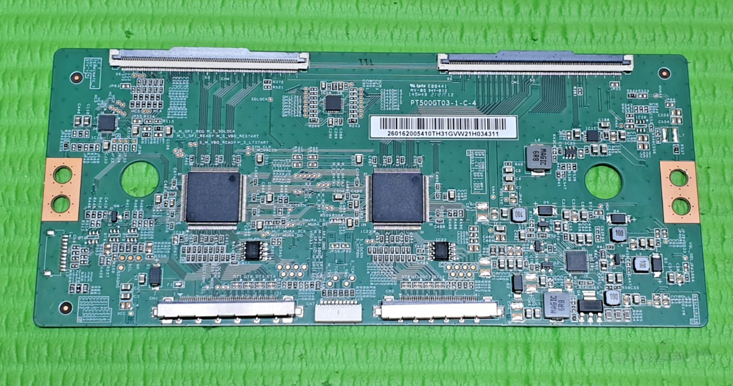 TCON LVDS BOARD FOR LG 50QNED816QE 50" LED TV PT500GT03-1-C-4 260162005410T