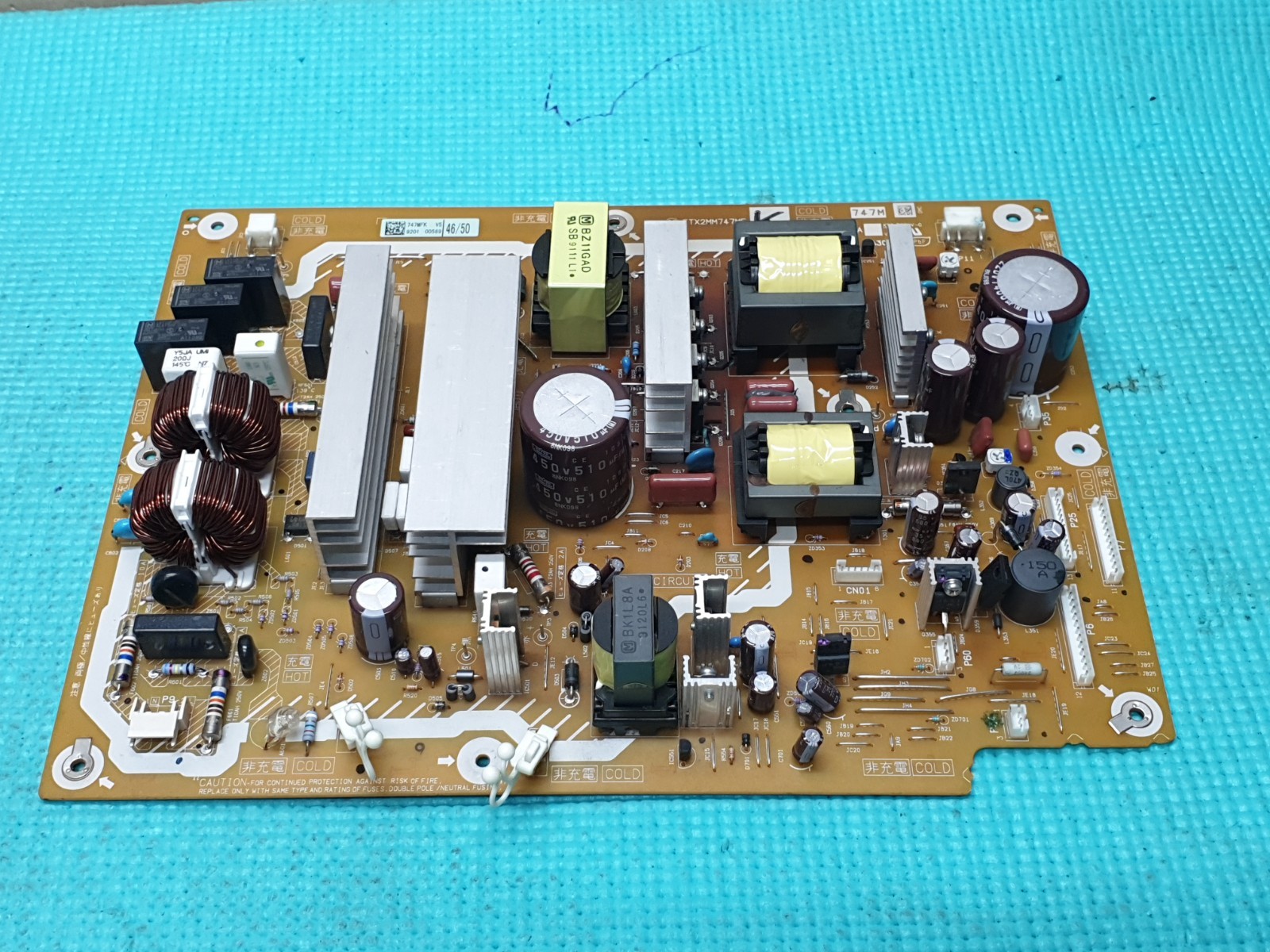POWER SUPPLY BOARD PSU PANASONIC TX-P50G10B 50" PLASMA TV ETX2MM747MF 747MFX
