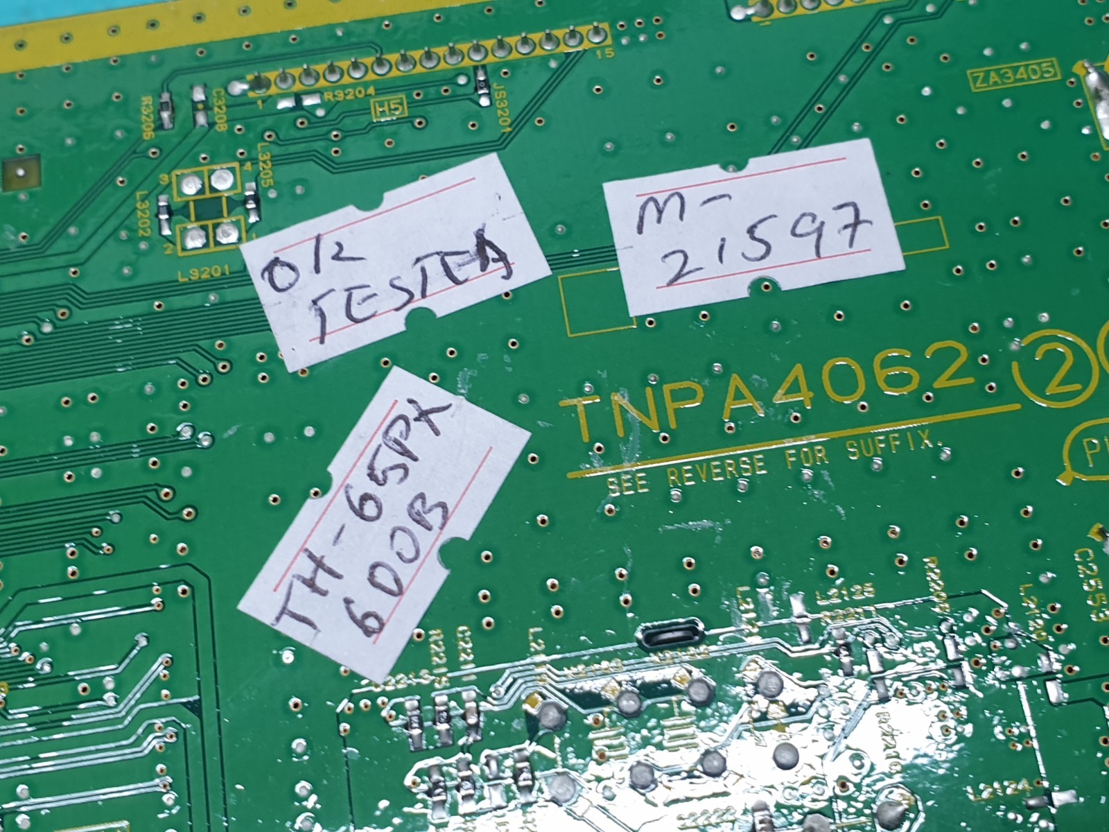 MAIN AV BOARD MB PANASONIC TH-65PX600B 65" PLASMA TV TNPA4062 2 H - Image 4