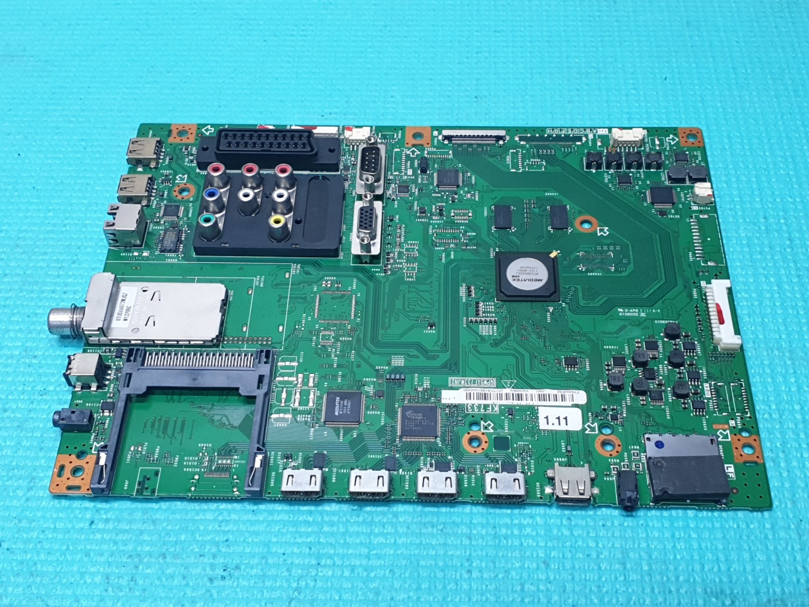 MAIN BOARD MB SHARP LC-40LE831E LCD TV KF733 QPWBX733WJN2 SCREEN:LK400D3GW50Y