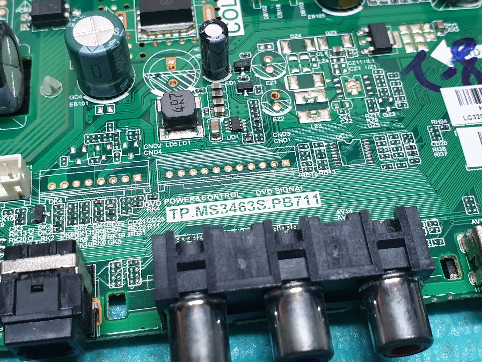 MAIN AV BOARD MB TECHNIKA 32/2340 32" TV TP.MS3463S.PB711 SCREEN:LC320EUJ - Image 2