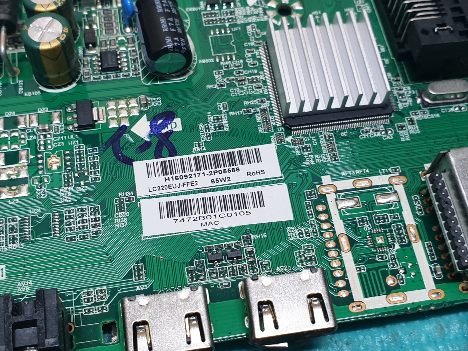 MAIN AV BOARD MB TECHNIKA 32/2340 32" TV TP.MS3463S.PB711 SCREEN:LC320EUJ - Image 3