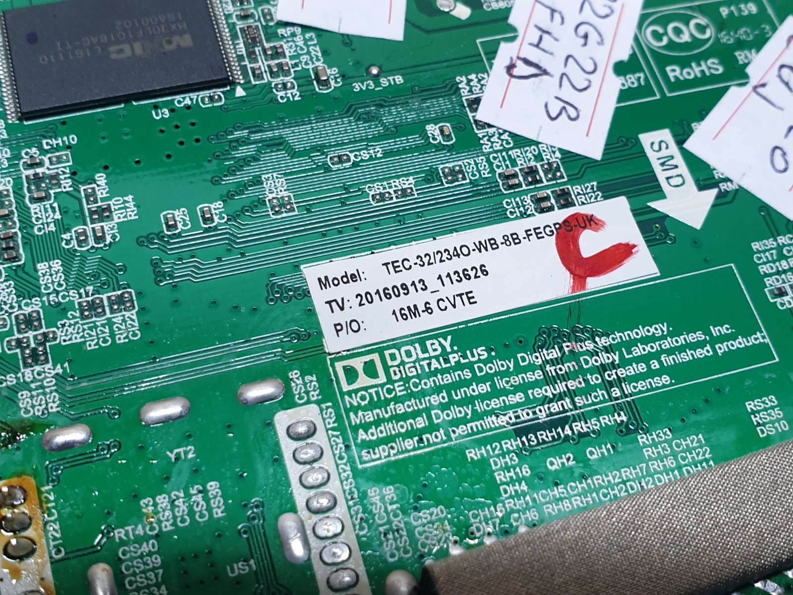 MAIN AV BOARD MB TECHNIKA 32/2340 32" TV TP.MS3463S.PB711 SCREEN:LC320EUJ - Image 4