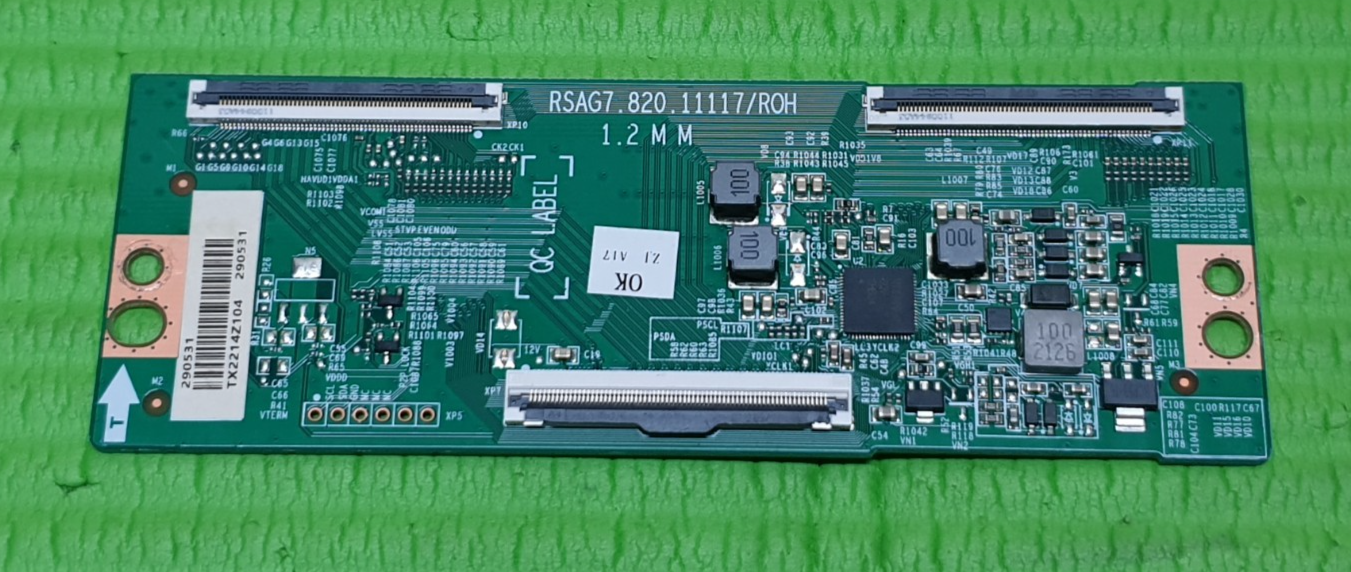 TCON LVDS BOARD FOR HISENSE 55A6GTUK 55" LED TV RSAG7.820.11117/ROH 290531
