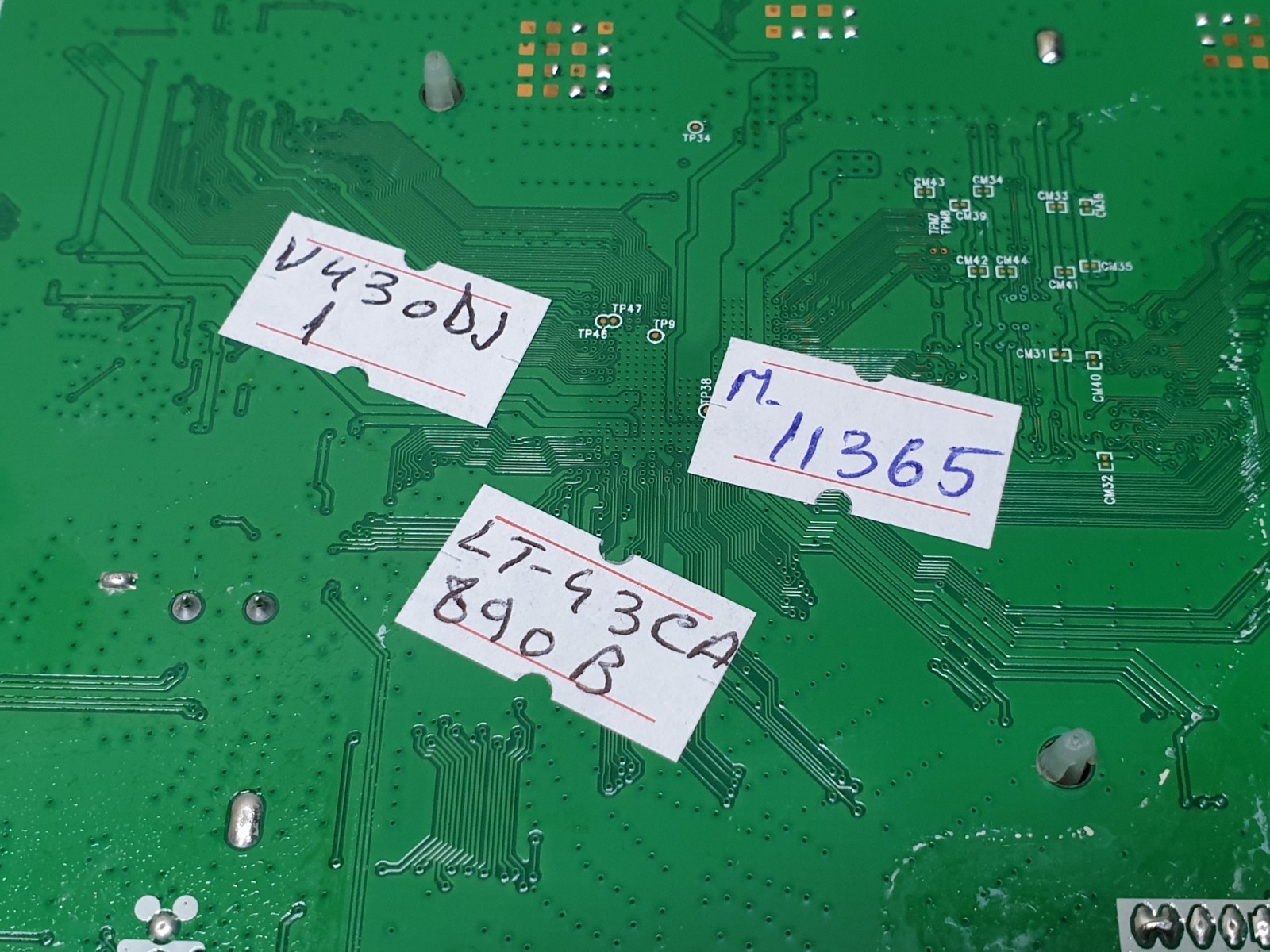 MAIN AV BOARD MB JVC LT-43CA890B 43" LED TV MS68860-ZC01-01 SCREEN:V430DJ1 - Image 5