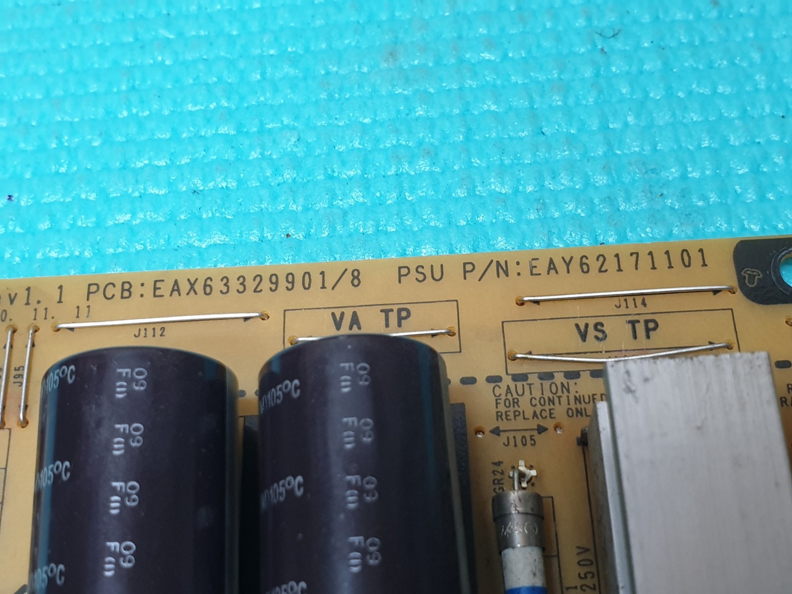 POWER SUPPLY BOARD PSU LG 50PW450T 50" PLASMA TV EAX63329901/8 EAY62171101 - Image 2