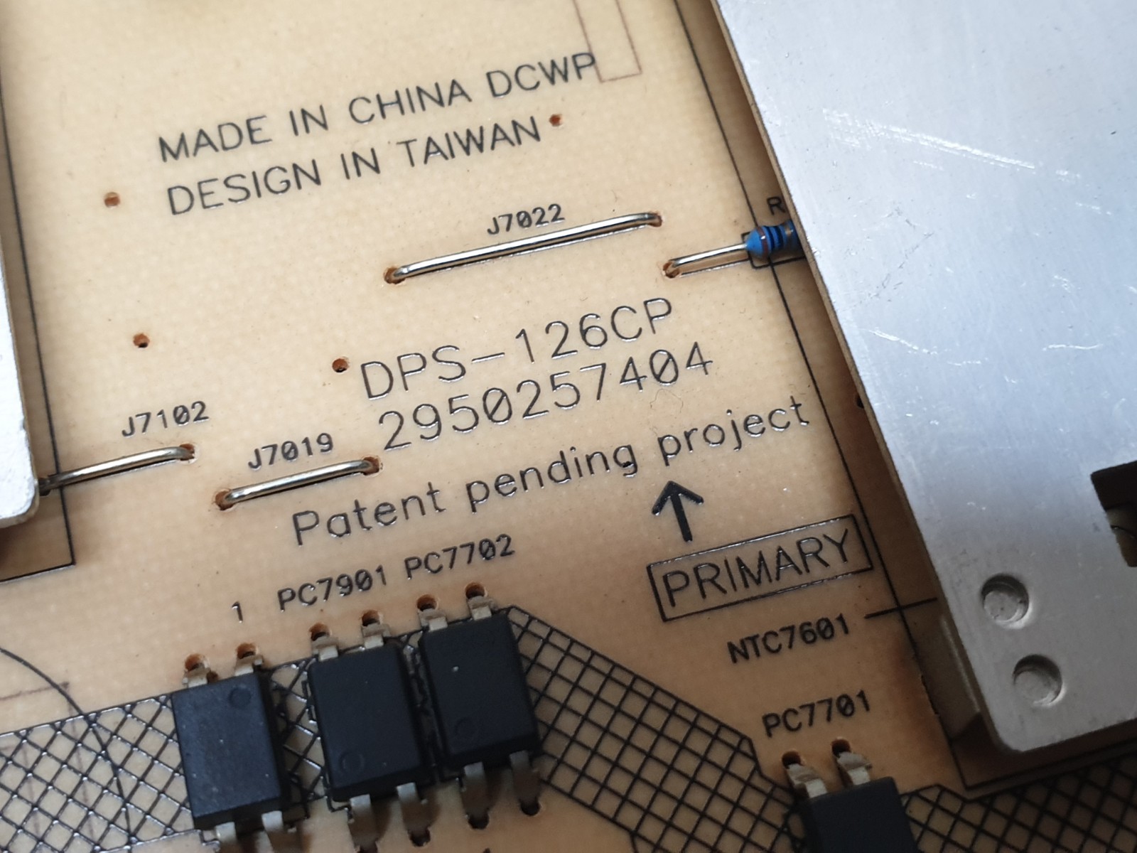 POWER SUPPLY BOARD PSU SHARP LC-40LE811E 40" LED TV DPS-126CP-1 A RUNTKA685WJQZ - Image 5