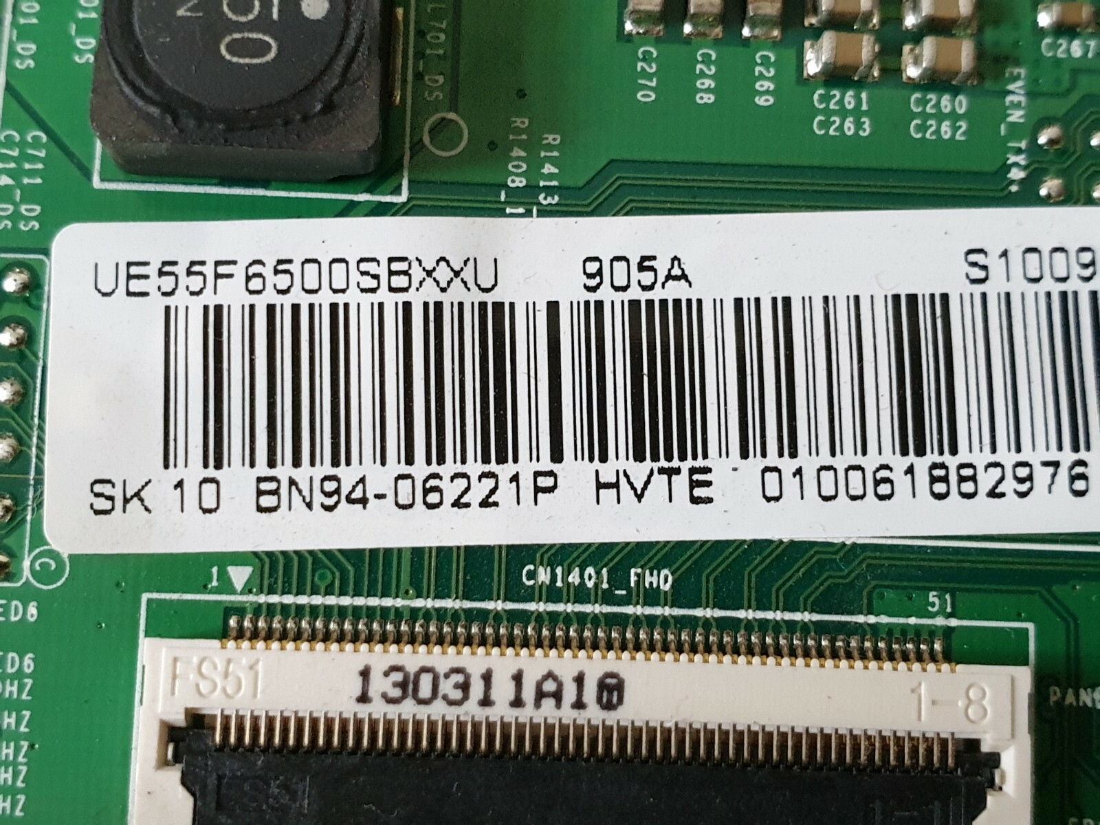 MAIN BOARD MB SAMSUNG UE55F6500SB TV BN41-01958A BN94-06221P SCREEN:LSF550HJ03 - Image 4