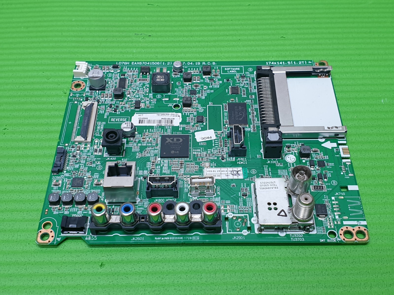 MAIN AV BOARD MB LG 43LJ515V LED TV EAX67041506(1.2) EBT64424121 SCREEN:LC430DUY