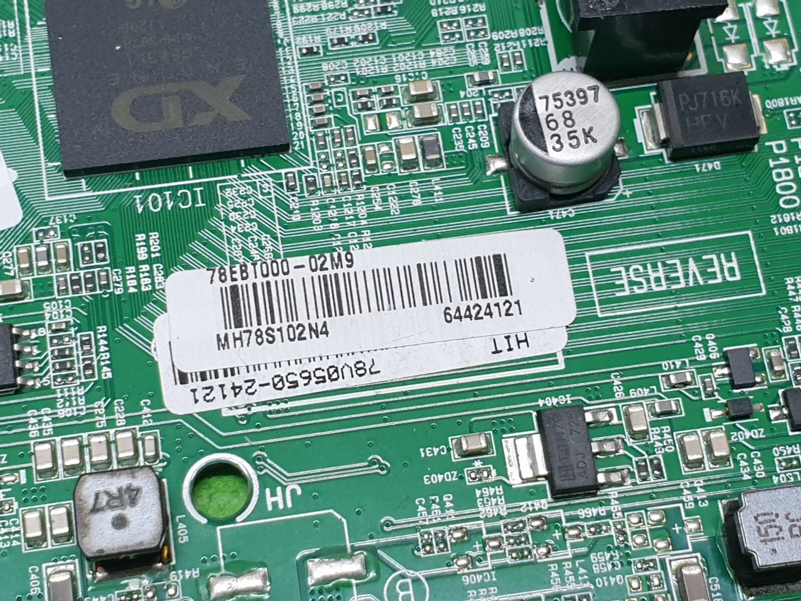 MAIN AV BOARD MB LG 43LJ515V LED TV EAX67041506(1.2) EBT64424121 SCREEN:LC430DUY - Image 3