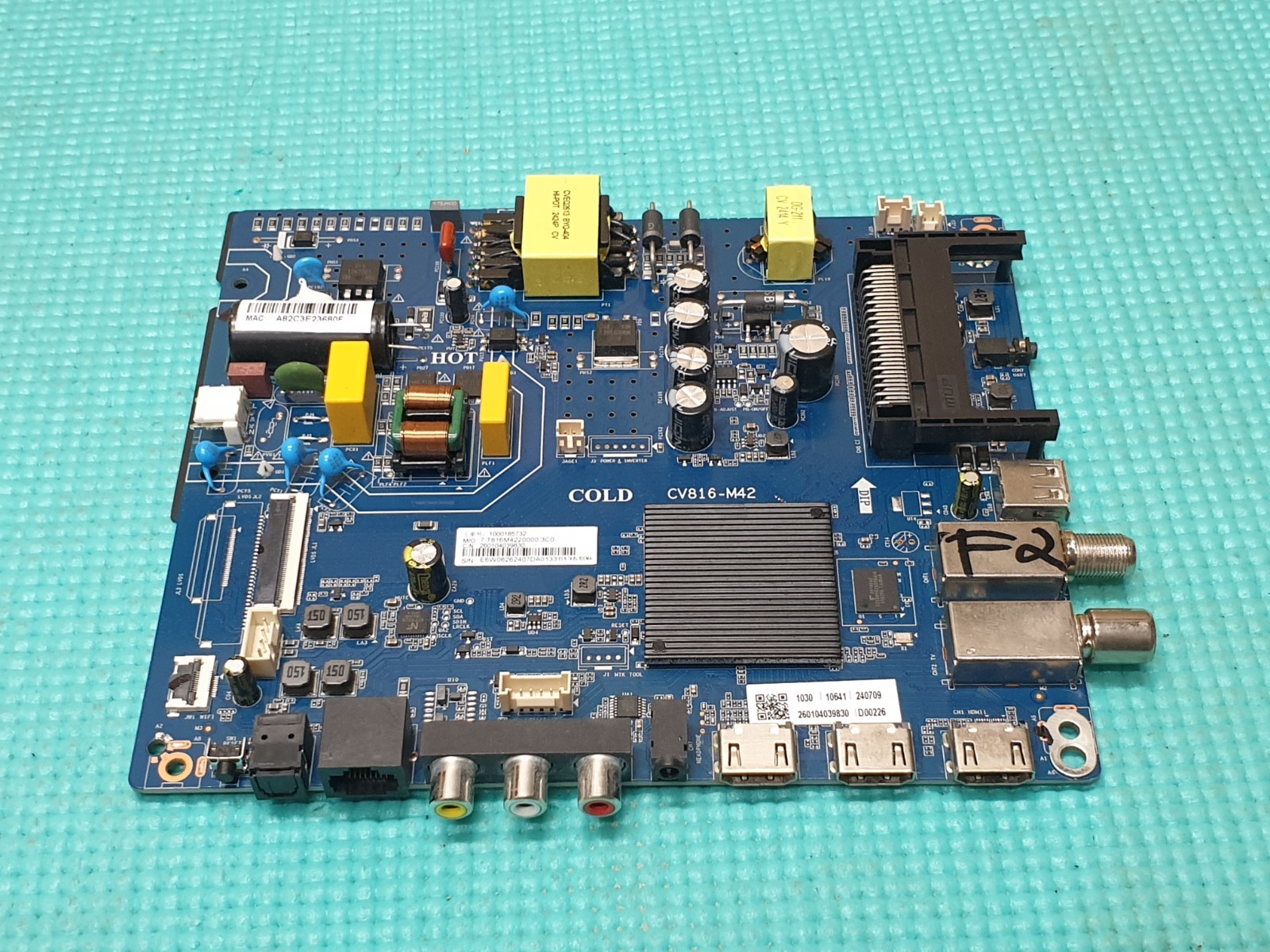 MAIN AV BOARD MB ROKU 43GD2225K LED TV CV816-M42 260104039830 SCREEN:PT430CT05