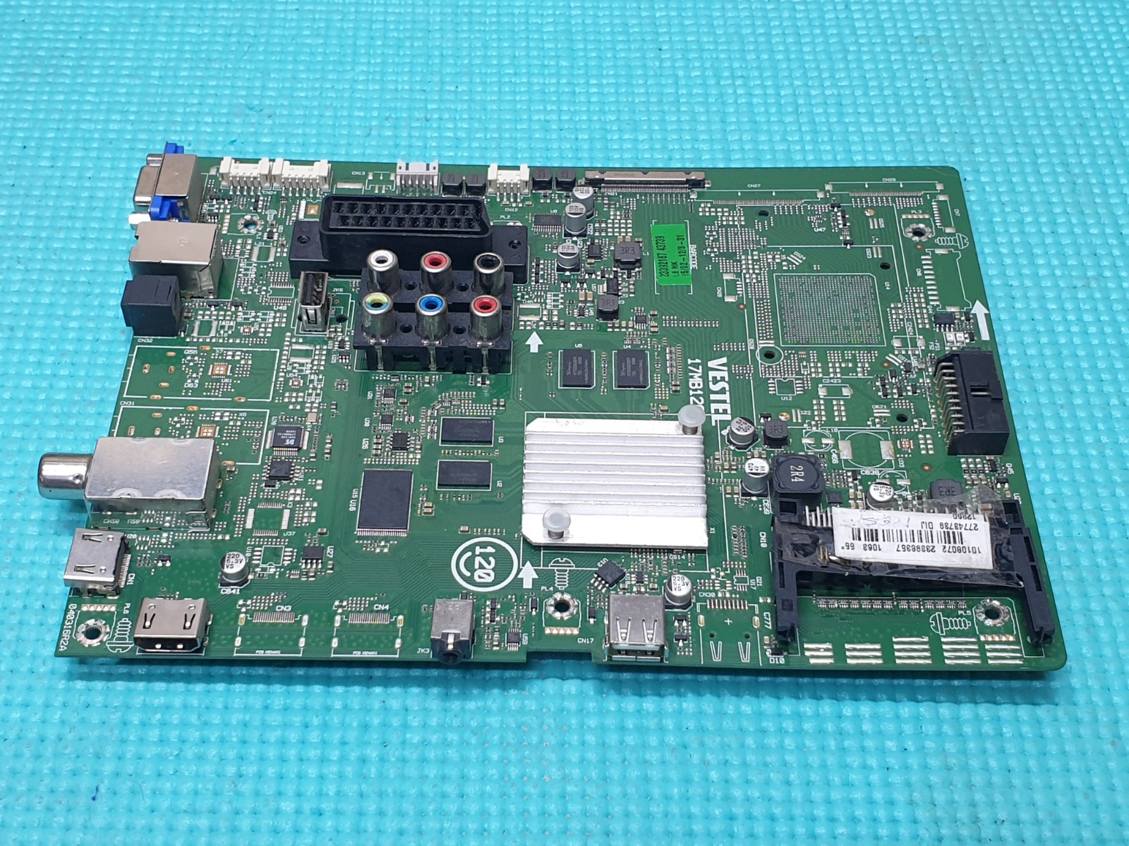 MAIN AV BOARD MB POLAROID P55UP0177A TV VESTEL 17MB120 23398357 SCREEN:LC550EQY
