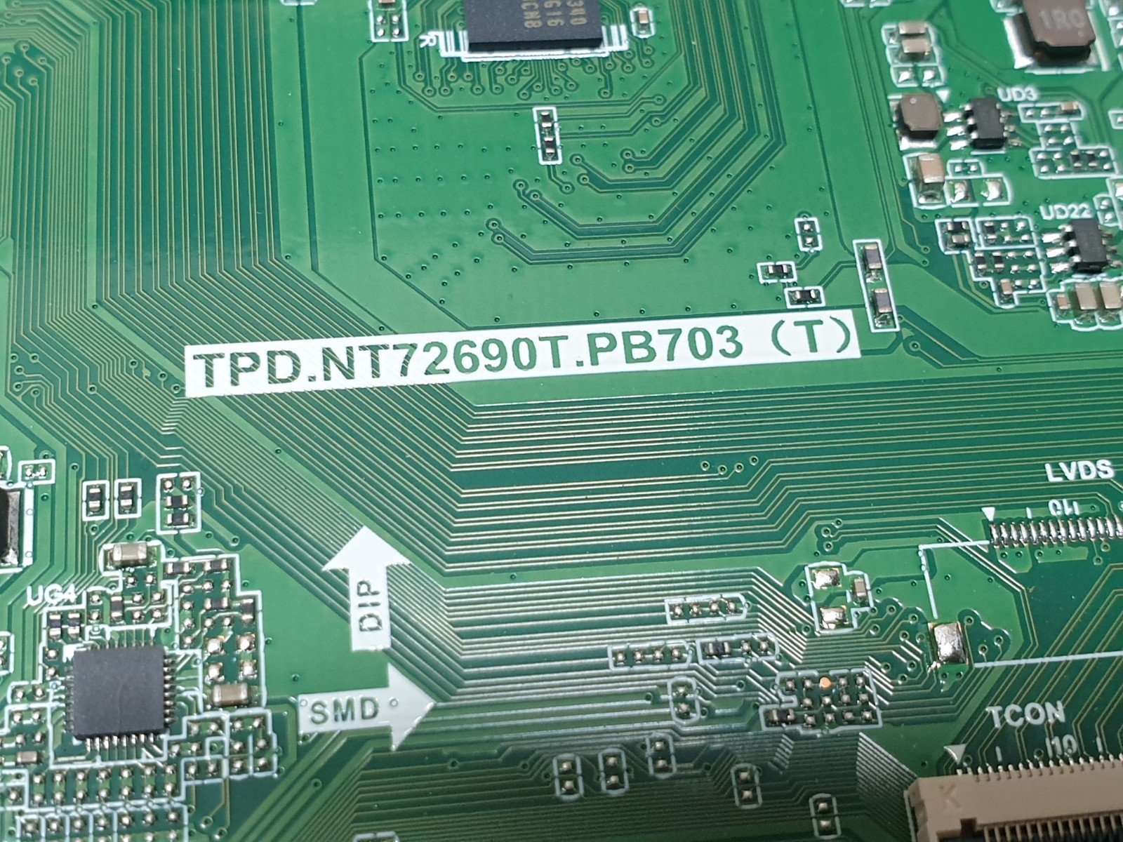 MAIN AV BOARD MB HISENSE 40A4NTUK TV TPD.NT72690T.PB703(T) SCREEN:V400HJ8-P03 - Image 2