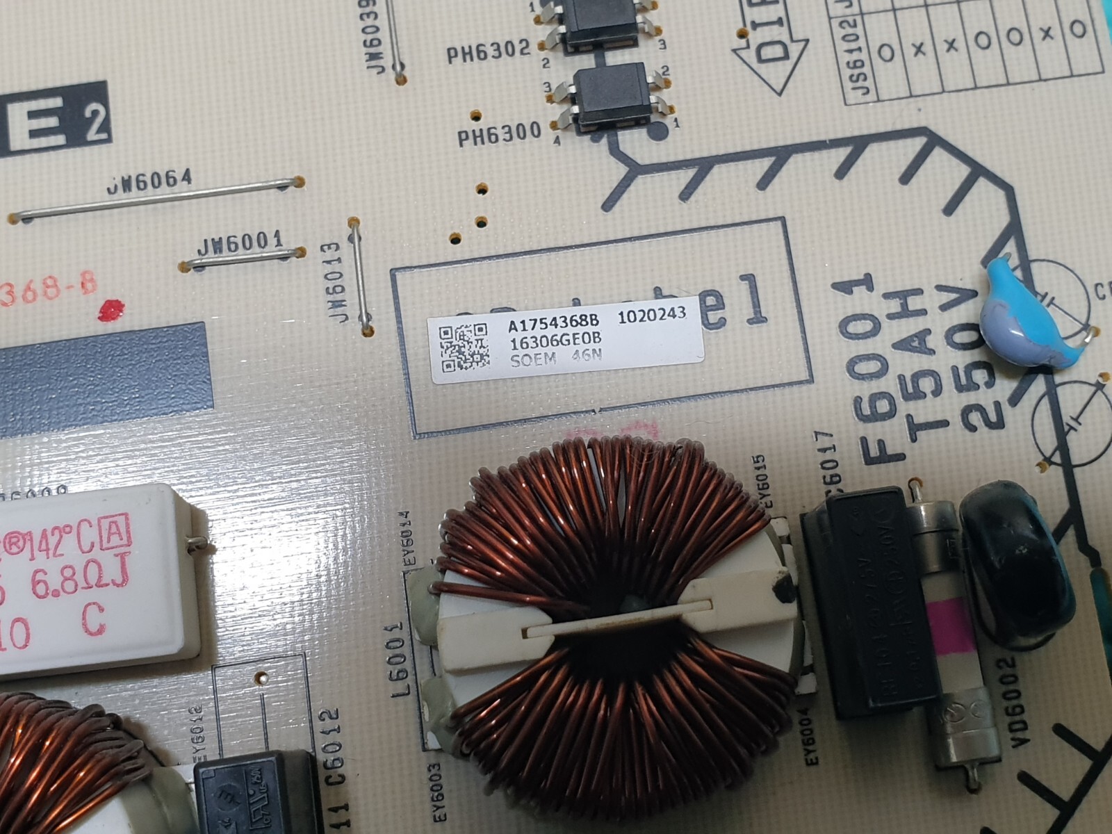 POWER SUPPLY BOARD PSU FOR SONY KDL-46EX700 TV 1-881-955-12 188195512 A1754368B - Image 2