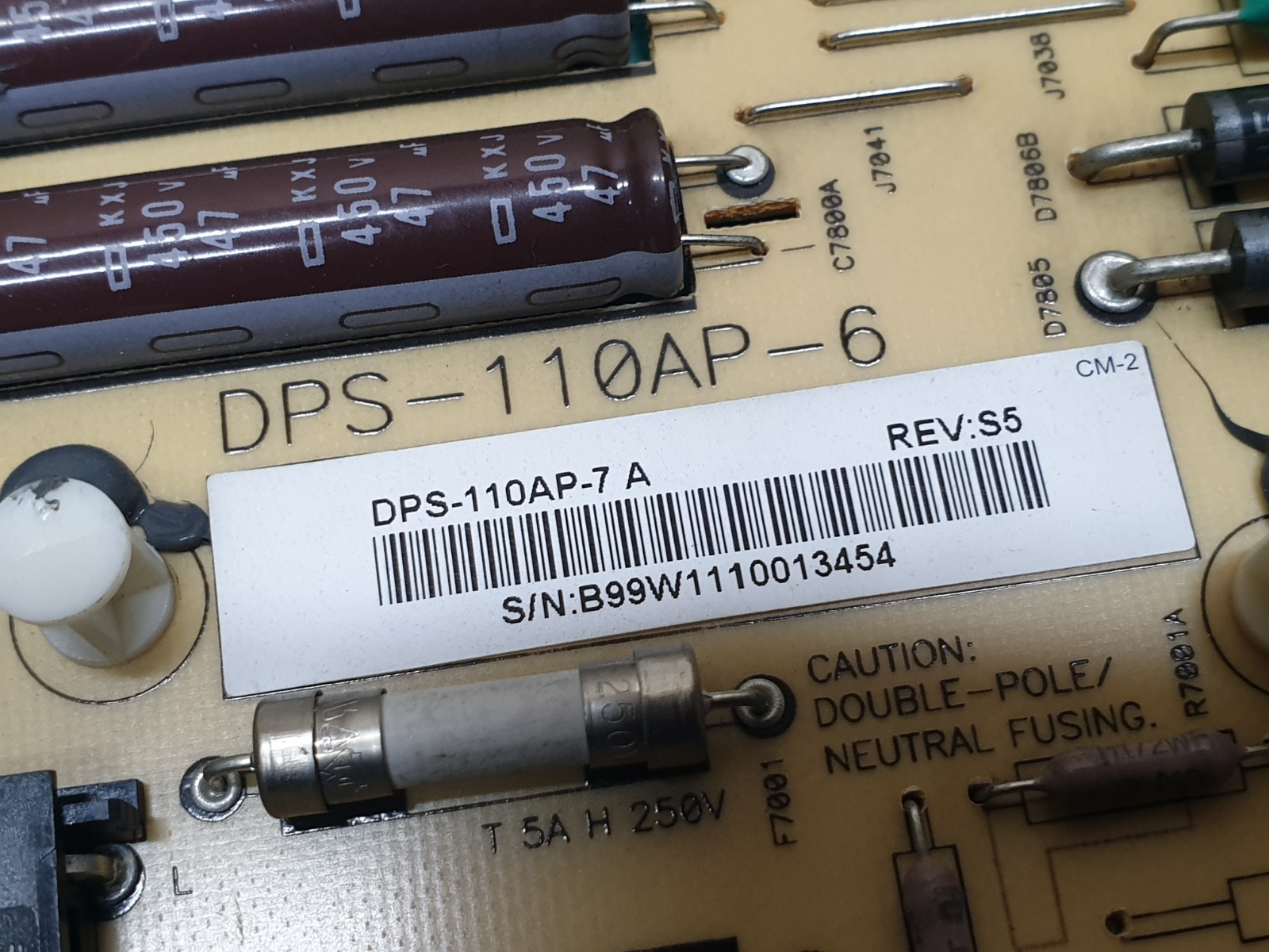 POWER SUPPLY BOARD PSU SHARP LC-40LE831E 40" LED TV DPS-110AP-6 A RUNTKA786WJQZ - Image 3