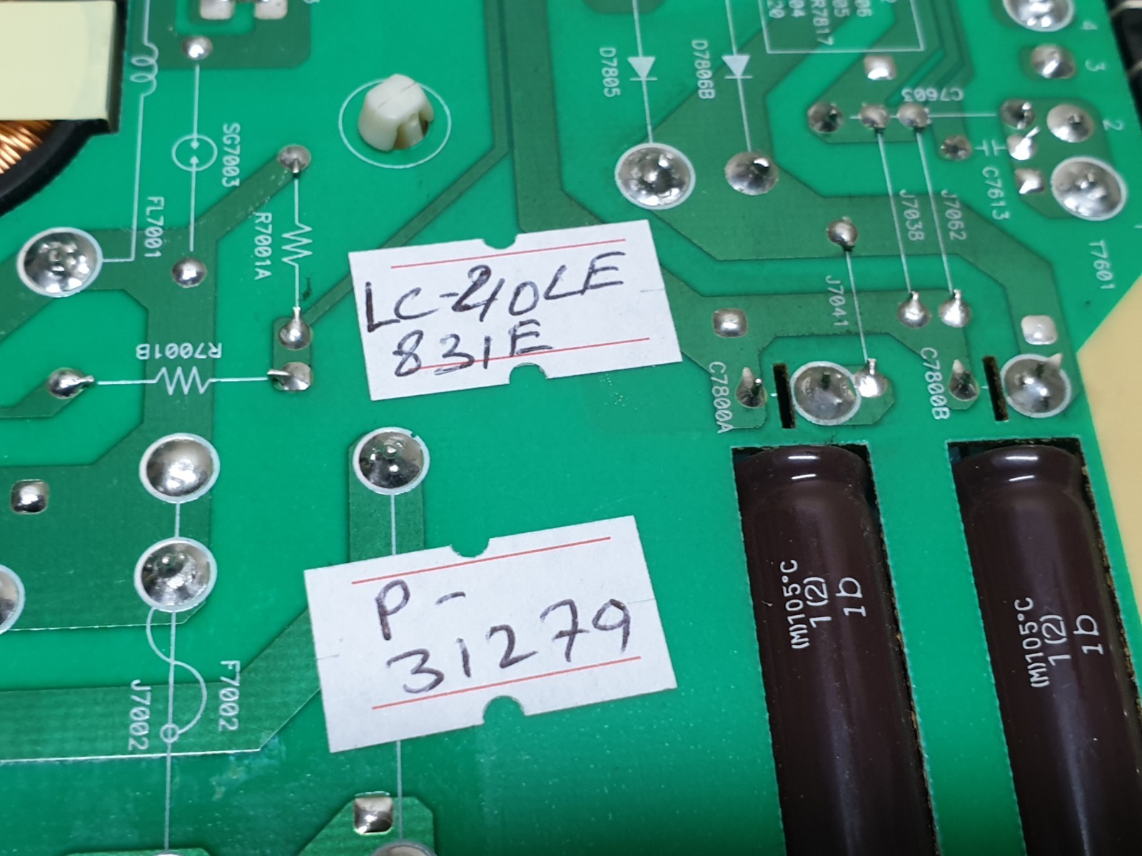 POWER SUPPLY BOARD PSU SHARP LC-40LE831E 40" LED TV DPS-110AP-6 A RUNTKA786WJQZ - Image 5