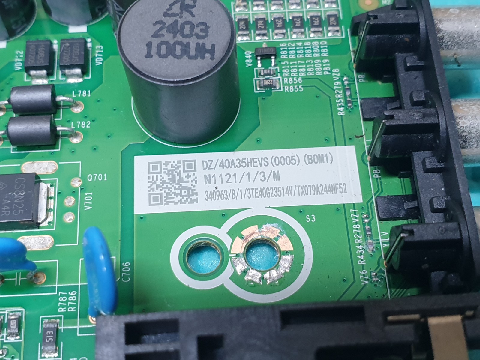 MAIN AV BOARD MB HISENSE 40E4KTUK LED TV RSAG7.820.13342/ROH SCREEN:V400HJB-P03 - Image 4