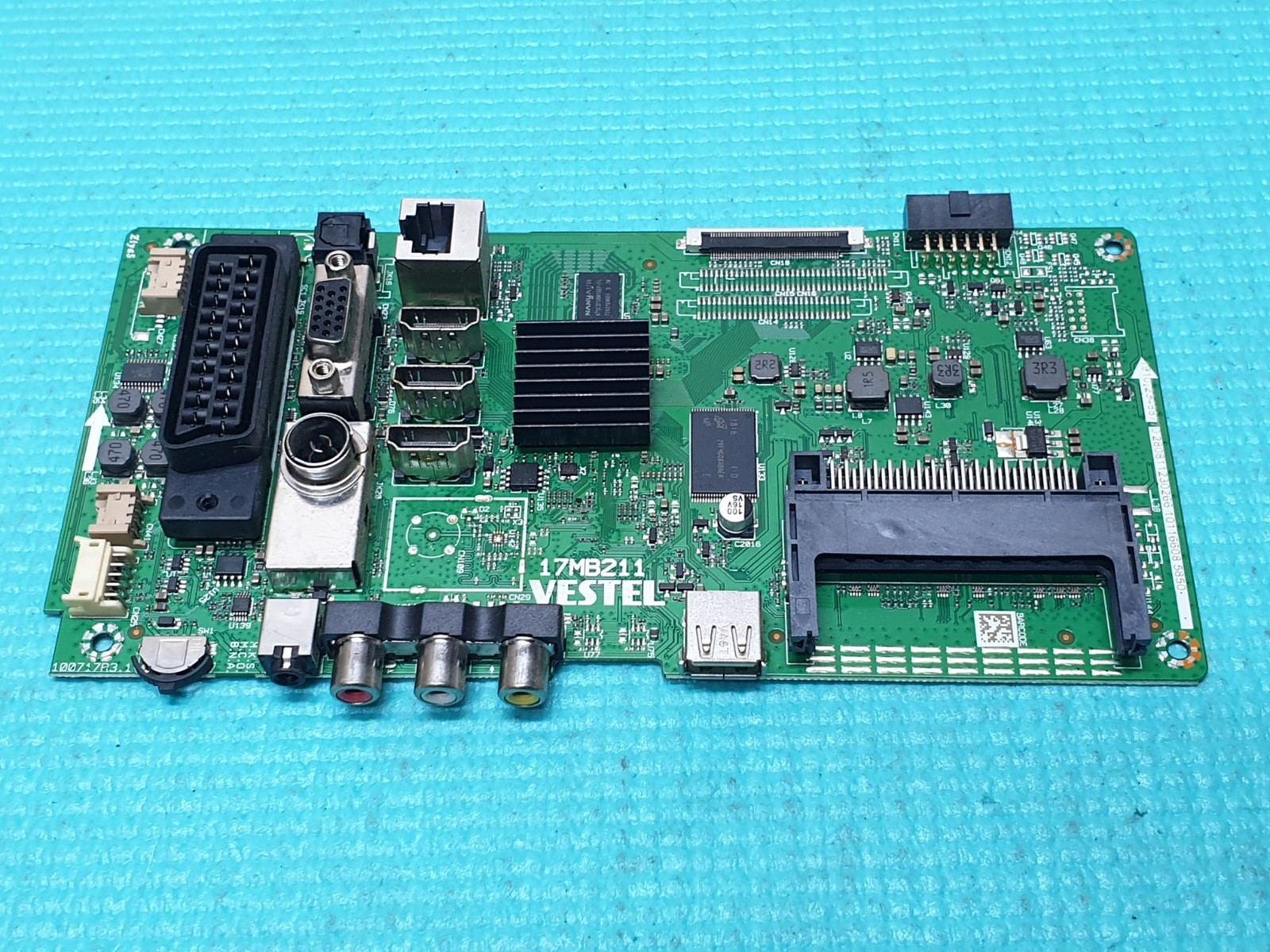 MAIN AV BOARD MB JVC LT-39C770 LED TV VESTEL 17MB211 23488770 SCREEN:T390HVN06