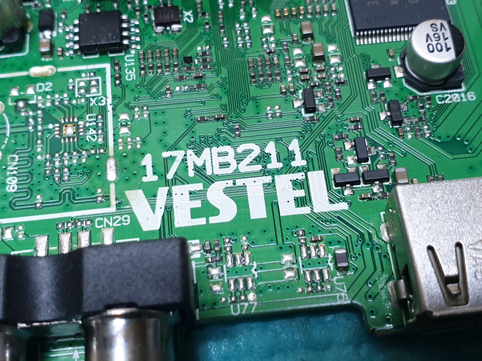 MAIN AV BOARD MB JVC LT-39C770 LED TV VESTEL 17MB211 23488770 SCREEN:T390HVN06 - Image 2