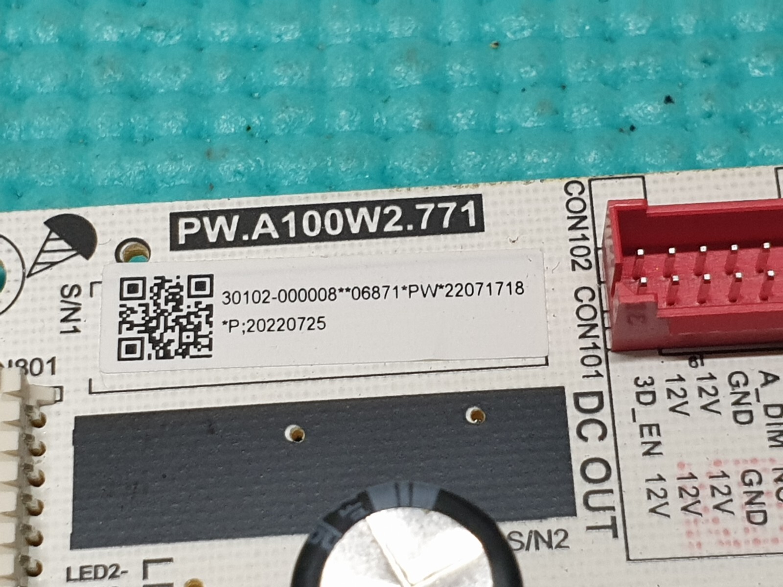 POWER SUPPLY PSU FOR TCL 50P638K 55P638K TV PW.A100W2.771 30102-000008 - Image 2