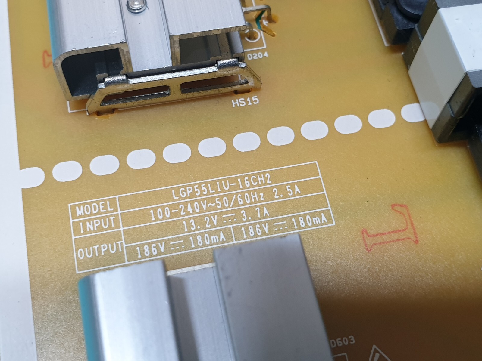 POWER SUPPLY PSU LG 55UH615V LED TV LGP55LIU-16CH2 EAX66944001(1.3) EAY64388821 - Image 4