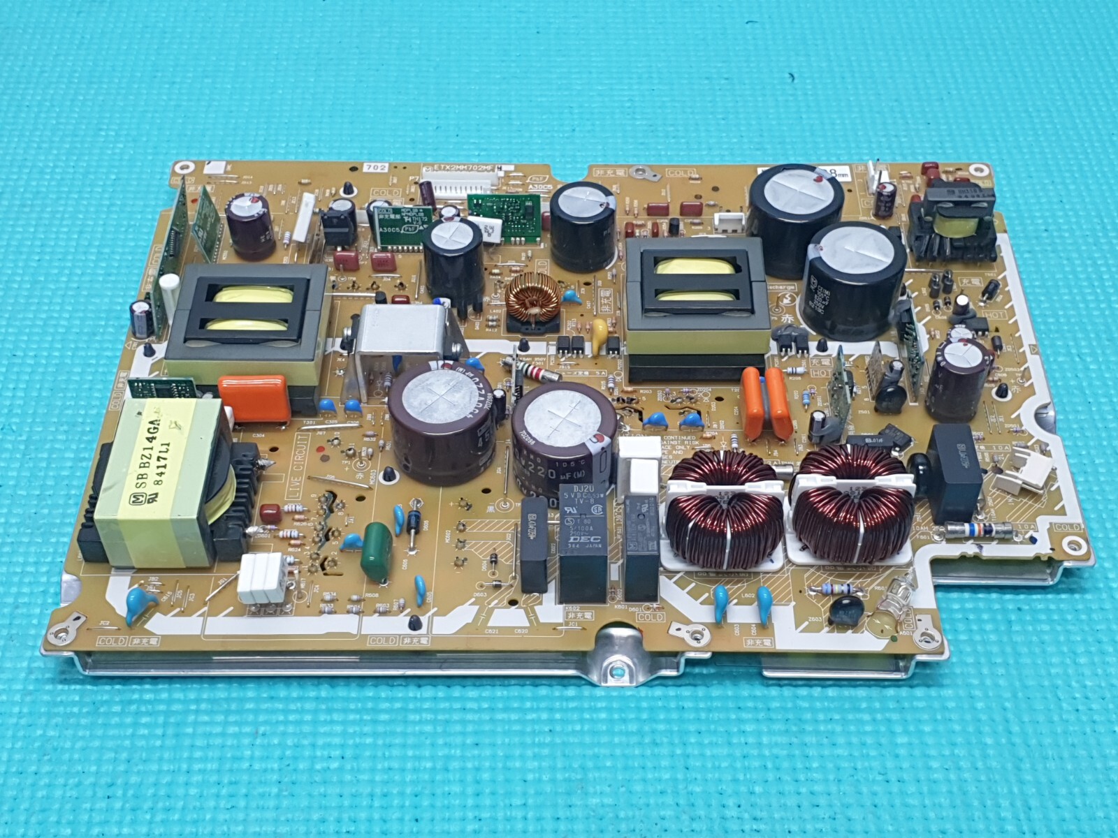 POWER SUPPLY BOARD PSU PANASONIC TH-42PZ80B PLASMA TV ETX2MM702MF H NPX702MF-1A