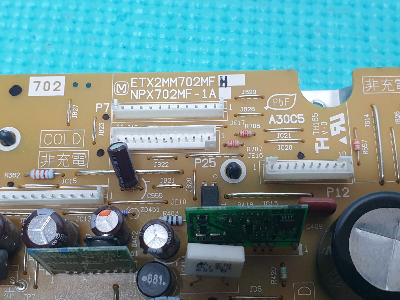POWER SUPPLY BOARD PSU PANASONIC TH-42PZ80B PLASMA TV ETX2MM702MF H NPX702MF-1A - Image 3